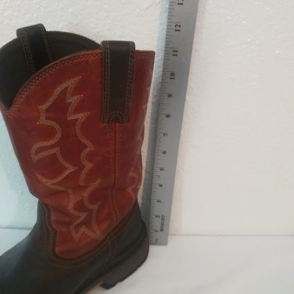 Ariat men\'s size 9 EE brown wide width steal toe work boot main image 10